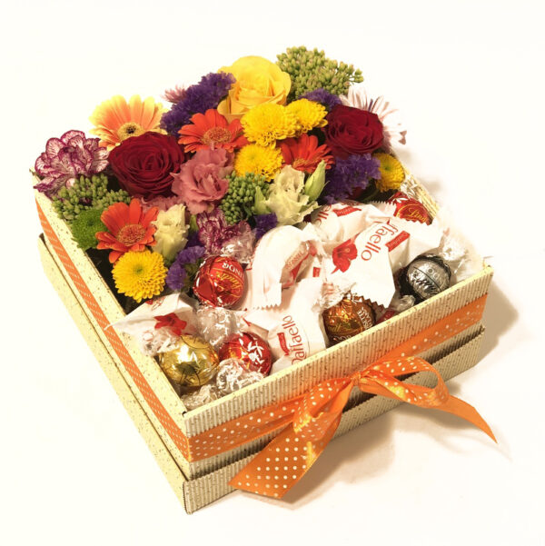 Lillekarp koos kommidega